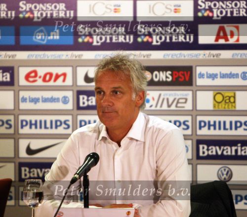 Eindhoven, 27 Augustus 2009
UEFA Europa League PSV-FC Bnei-Yehuda Tel-Aviv, eindstand 1-0
Seizoen 2009/2010
PSV trainer Fred Rutten
Foto Daan Huizing/Junior Smulders