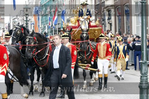 Den Haag 15 september 2009
Prinsjesdag op het binnenhof en de balkonscene op paleis Noordeinde met Koningin Beatrix Prinses Maxima Prins Willem Alexander Prins Constantijn Prinses Laurentien Prinses Margriet en Pieter v Vollenhoven. Gouden koets
Peter Smulders bv