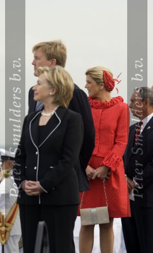 New York 8 september 2009
Prins Willem Alexander Prinses Maxima Michael Bloomberg (Burgemeester NY) en Hillary Clinton op vliegdekschip Intrepid. Welkomst ceremonieel van NYC 400.
Peter Smulders bv