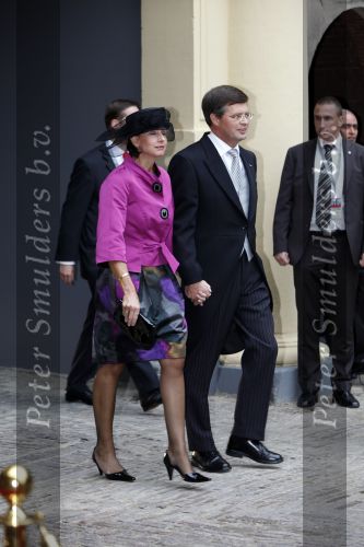 Den Haag 15 september 2009
Prinsjesdag op het binnenhof met alle hoedjes. Jan peter Balkenende met zijn vrouw Bianca
Peter Smulders bv