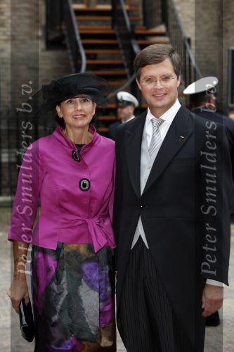 Den Haag 15 september 2009
Prinsjesdag op het binnenhof met alle hoedjes. Jan peter Balkenende met zijn vrouw Bianca
Peter Smulders bv