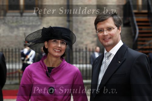 Den Haag 15 september 2009
Prinsjesdag op het binnenhof met alle hoedjes. Jan peter Balkenende met zijn vrouw Bianca
Peter Smulders bv