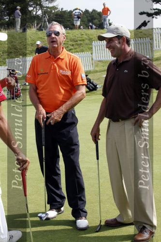 Zandvoort 19 augustus 2009
KLM open golf de Pro am. Johan Cruijff met Olazabal en Maarten Lafeber
Peter Smulders bv