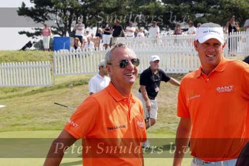 Zandvoort 19 augustus 2009
KLM open golf de Pro am. Johan Cruijff met Olazabal en Maarten Lafeber
Peter Smulders bv