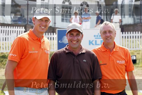 Zandvoort 19 augustus 2009
KLM open golf de Pro am. Johan Cruijff met Olazabal en Maarten Lafeber
Peter Smulders bv