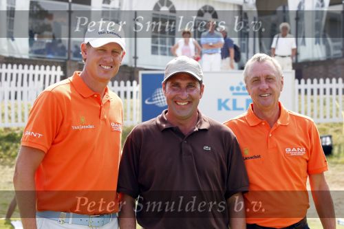 Zandvoort 19 augustus 2009
KLM open golf de Pro am. Johan Cruijff met Olazabal en Maarten Lafeber
Peter Smulders bv