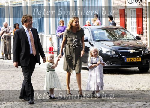 Apeldoorn 20 september 2009
Doop Pieter v Vollenhoven, zoon van Prins Pieter Christiaan en prinses Anita op paleis het Loo. Ook zijn zus Emma is aanwezig. Prinses Mabel Wisse Smit met Prins Friso en hun kinderen Luana en Zaria
Peter Smulders bv