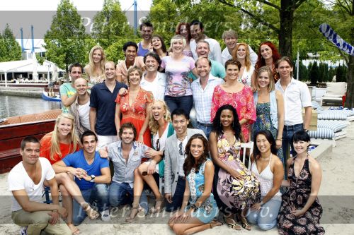 Amsterdam 11 augustus 2009
Presentatie cast mama Mia bij strand zuid met oa Lone v Roosendaal Bas Westerweel John Vooijgd en Anouk v Nes.
Peter Smulders bv