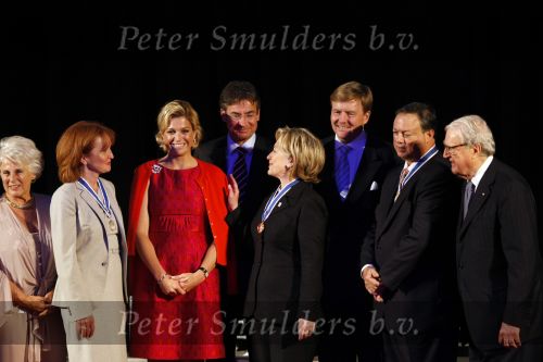 New York 11 september 2009
Prins Willem Alexander en prinses Maxima bij uitreiking Four freedom awards in het Waldorf Astoria hotel. Hillary Clinton krijgt de four freedoms award
Peter Smulders bv