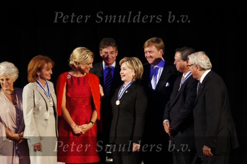 New York 11 september 2009
Prins Willem Alexander en prinses Maxima bij uitreiking Four freedom awards in het Waldorf Astoria hotel. Hillary Clinton krijgt de four freedoms award
Peter Smulders bv