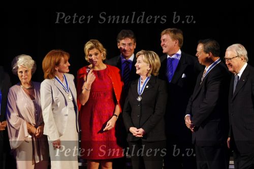 New York 11 september 2009
Prins Willem Alexander en prinses Maxima bij uitreiking Four freedom awards in het Waldorf Astoria hotel. Hillary Clinton krijgt de four freedoms award
Peter Smulders bv