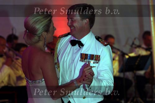 New York 12 september 2009
Prins Willem Alexander en Prinses Maxima tijdend gala op de marine boot HMS Tromp.
Peter Smulders bv