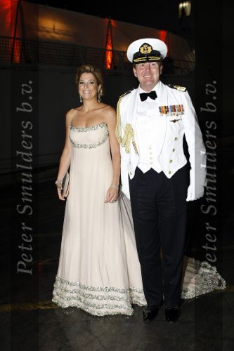 New York 12 september 2009
Prins Willem Alexander en Prinses Maxima tijdend gala op de marine boot HMS Tromp.
Peter Smulders bv