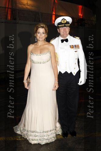 New York 12 september 2009
Prins Willem Alexander en Prinses Maxima tijdend gala op de marine boot HMS Tromp.
Peter Smulders bv