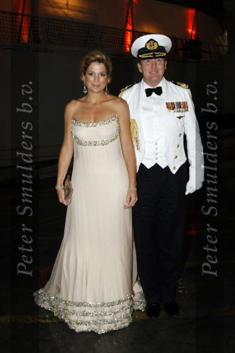 New York 12 september 2009
Prins Willem Alexander en Prinses Maxima tijdend gala op de marine boot HMS Tromp.
Peter Smulders bv