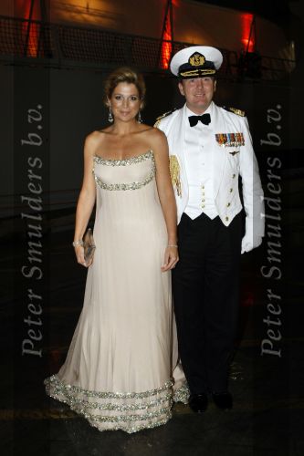 New York 12 september 2009
Prins Willem Alexander en Prinses Maxima tijdend gala op de marine boot HMS Tromp.
Peter Smulders bv