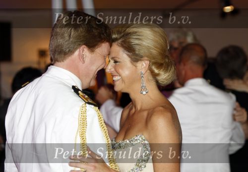 New York 12 september 2009
Prins Willem Alexander en Prinses Maxima tijdend gala op de marine boot HMS Tromp.
Peter Smulders bv