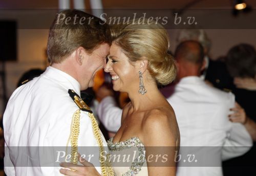 New York 12 september 2009
Prins Willem Alexander en Prinses Maxima tijdend gala op de marine boot HMS Tromp.
Peter Smulders bv