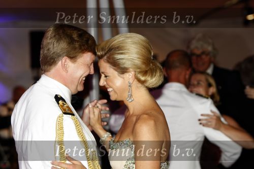 New York 12 september 2009
Prins Willem Alexander en Prinses Maxima tijdend gala op de marine boot HMS Tromp.
Peter Smulders bv