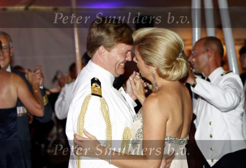 New York 12 september 2009
Prins Willem Alexander en Prinses Maxima tijdend gala op de marine boot HMS Tromp.
Peter Smulders bv