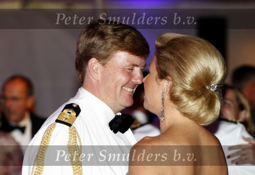 New York 12 september 2009
Prins Willem Alexander en Prinses Maxima tijdend gala op de marine boot HMS Tromp.
Peter Smulders bv