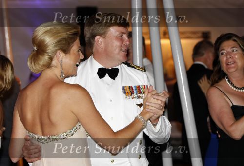 New York 12 september 2009
Prins Willem Alexander en Prinses Maxima tijdend gala op de marine boot HMS Tromp.
Peter Smulders bv