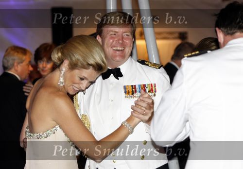 New York 12 september 2009
Prins Willem Alexander en Prinses Maxima tijdend gala op de marine boot HMS Tromp.
Peter Smulders bv