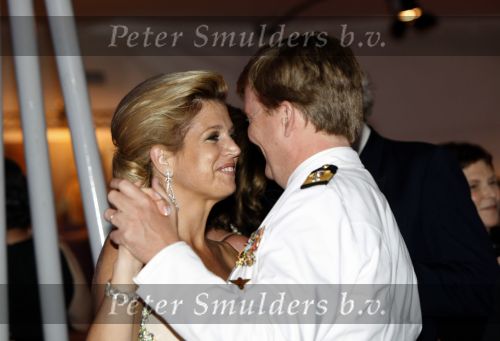 New York 12 september 2009
Prins Willem Alexander en Prinses Maxima tijdend gala op de marine boot HMS Tromp.
Peter Smulders bv