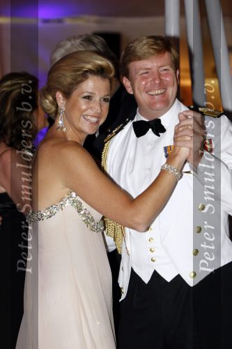 New York 12 september 2009
Prins Willem Alexander en Prinses Maxima tijdend gala op de marine boot HMS Tromp.
Peter Smulders bv