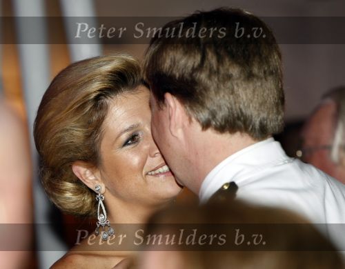 New York 12 september 2009
Prins Willem Alexander en Prinses Maxima tijdend gala op de marine boot HMS Tromp.
Peter Smulders bv