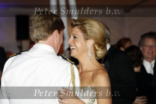 New York 12 september 2009
Prins Willem Alexander en Prinses Maxima tijdend gala op de marine boot HMS Tromp.
Peter Smulders bv
