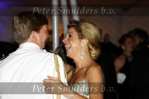 New York 12 september 2009
Prins Willem Alexander en Prinses Maxima tijdend gala op de marine boot HMS Tromp.
Peter Smulders bv