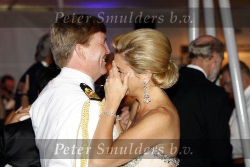 New York 12 september 2009
Prins Willem Alexander en Prinses Maxima tijdend gala op de marine boot HMS Tromp.
Peter Smulders bv