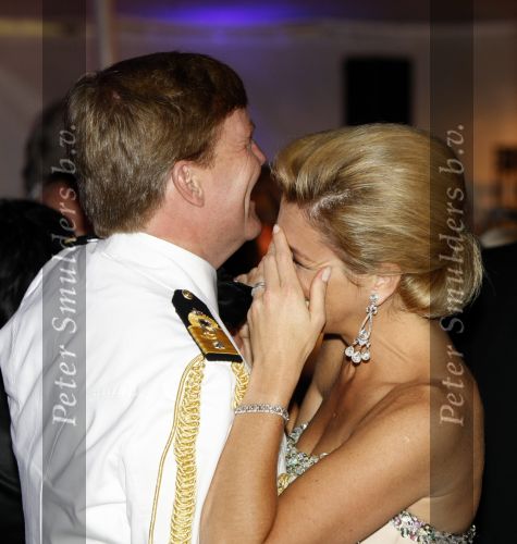 New York 12 september 2009
Prins Willem Alexander en Prinses Maxima tijdend gala op de marine boot HMS Tromp.
Peter Smulders bv