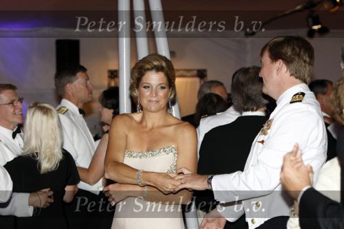 New York 12 september 2009
Prins Willem Alexander en Prinses Maxima tijdend gala op de marine boot HMS Tromp.
Peter Smulders bv