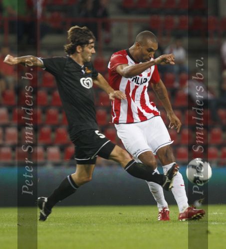 Eindhoven, 23 Augustus 2009
UEFA Europa League PSV-FC Bnei-Yehuda Tel-Aviv, eindstand 1-0
Orlando Engelaar