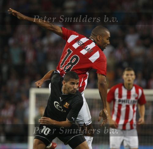 Eindhoven, 23 Augustus 2009
UEFA Europa League PSV-FC Bnei-Yehuda Tel-Aviv, eindstand 1-0
Orlando Engelaar