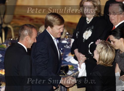 New York 11 september 2009
Prins Willem Alexander en prinses Maxima bij uitreiking Four freedom awards in het Waldorf Astoria hotel. Hillary Clinton
Peter Smulders bv