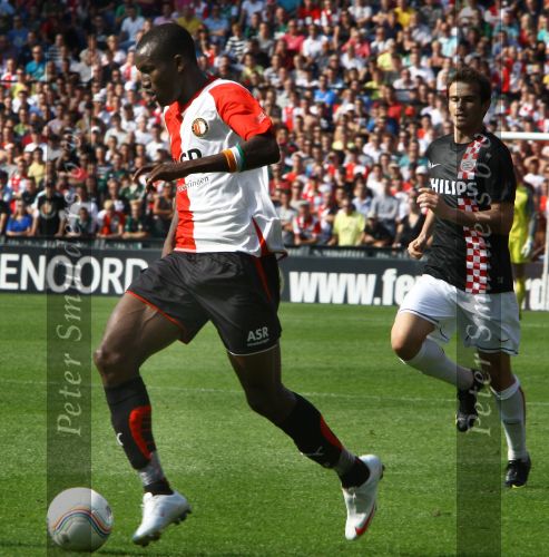 Rotterdam, 20 September 2009
Kompetitiewedstrijd Feyenoord-PSV, eindstand 1-3 Seizoen 2009/2010
Sekou Cisse