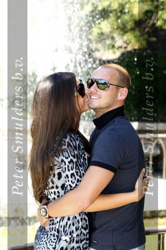 Madrid 3 augustus 2009
Wesley Sneijder en Yolanthe Cabau v Kasbergen samen verliefd in Madrid.
Peter Smulders bv