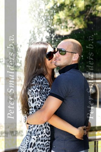Madrid 3 augustus 2009
Wesley Sneijder en Yolanthe Cabau v Kasbergen samen verliefd in Madrid.
Peter Smulders bv