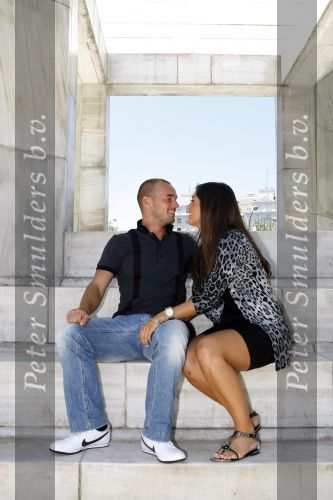 Madrid 3 augustus 2009
Wesley Sneijder en Yolanthe Cabau v Kasbergen samen verliefd in Madrid.
Peter Smulders bv
