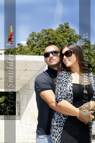 Madrid 3 augustus 2009
Wesley Sneijder en Yolanthe Cabau v Kasbergen samen verliefd in Madrid.
Peter Smulders bv