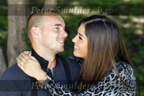 Madrid 3 augustus 2009
Wesley Sneijder en Yolanthe Cabau v Kasbergen samen verliefd in Madrid.
Peter Smulders bv