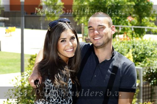 Madrid 3 augustus 2009
Wesley Sneijder en Yolanthe Cabau v Kasbergen samen verliefd in Madrid.
Peter Smulders bv