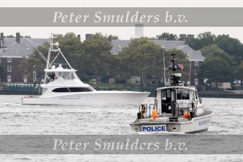 New York 9 september 2009
Bezoek prins Willem Alexander en prinses Maxima aan New York voor NYC 400. Boot de halve maen met politieboten er omheen
Peter Smulders bv
