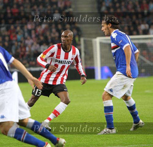 Eindhoven, 17 September 2010
EuropaLeague 1e wedstrijd PSV-Sampdoria, eindstand 1-1
Atiba Hutchinson
Foto Junior Smulders
