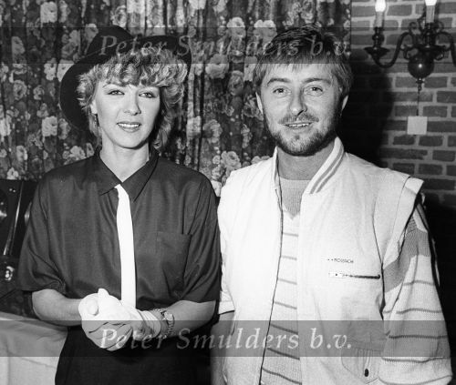 1984, Volendam
Afscheid Anny Schilder van BZN hier op de foto samen met Jan Keizer
Foto Peter Smulders BV