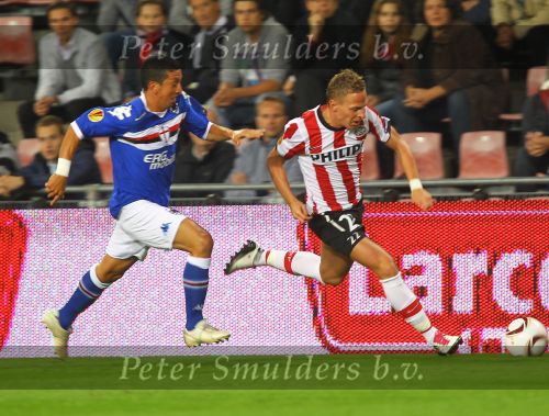 Eindhoven, 17 September 2010
EuropaLeague 1e wedstrijd PSV-Sampdoria, eindstand 1-1
Balazs Dzsudzsak
Foto Junior Smulders
