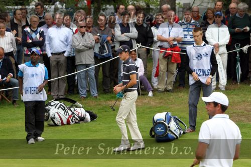 Hilversum, 10 September 2010
Dutch Open Golf 2010
Daan Huizing met caddy Junior Smulders
Foto Peter Smulders BV